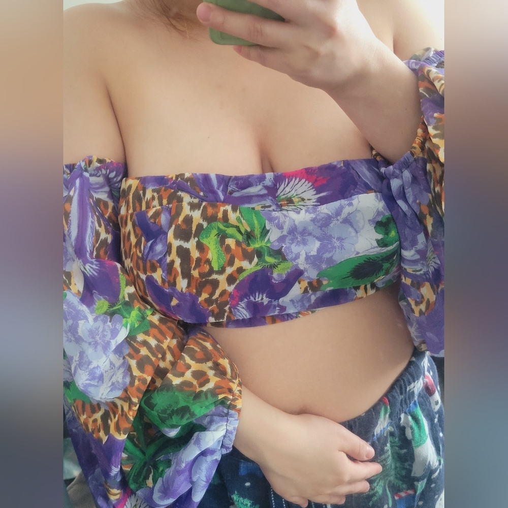 Flower Crop top